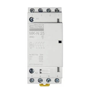 MK-N 4P 25A 4NO 220V, Модульний контактор
